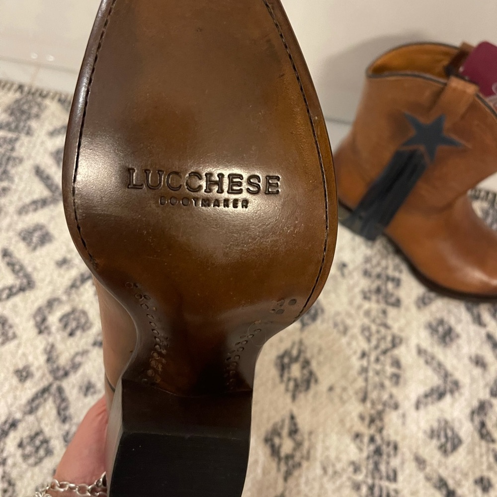 Brand New Never Worn Lucchese Dallas Cowboys Booties.